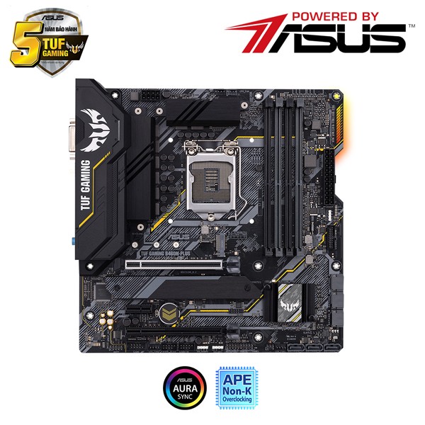 Main Asus TUF GAMING B460M-PLUS (Chipset Intel B460/ Socket LGA1200/ VGA onboard/mATX)